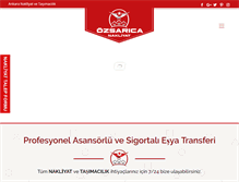 Tablet Screenshot of ankaraozsaricanakliyat.com